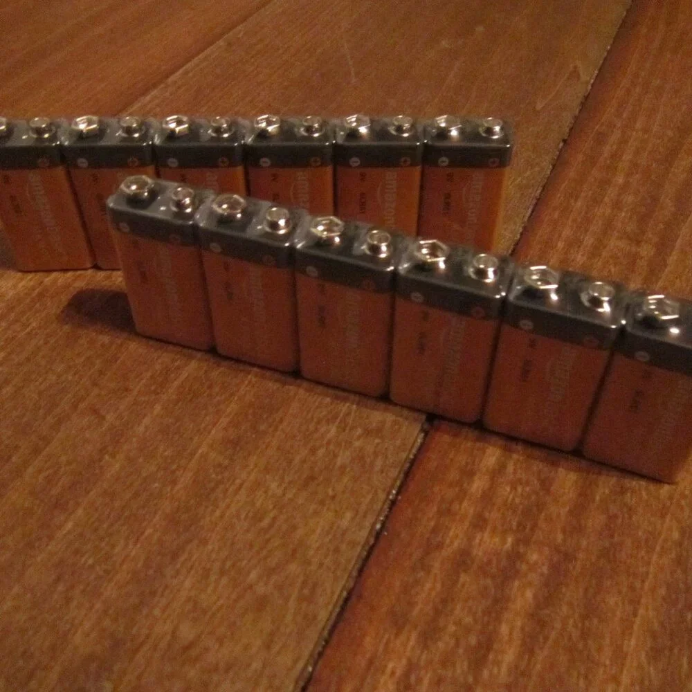 Amazon Basics 12-Pack 9V Alkaline Batteries